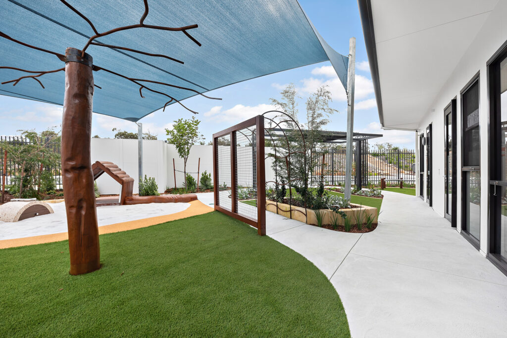 A Beautiful garden at Nido Treeby South early school