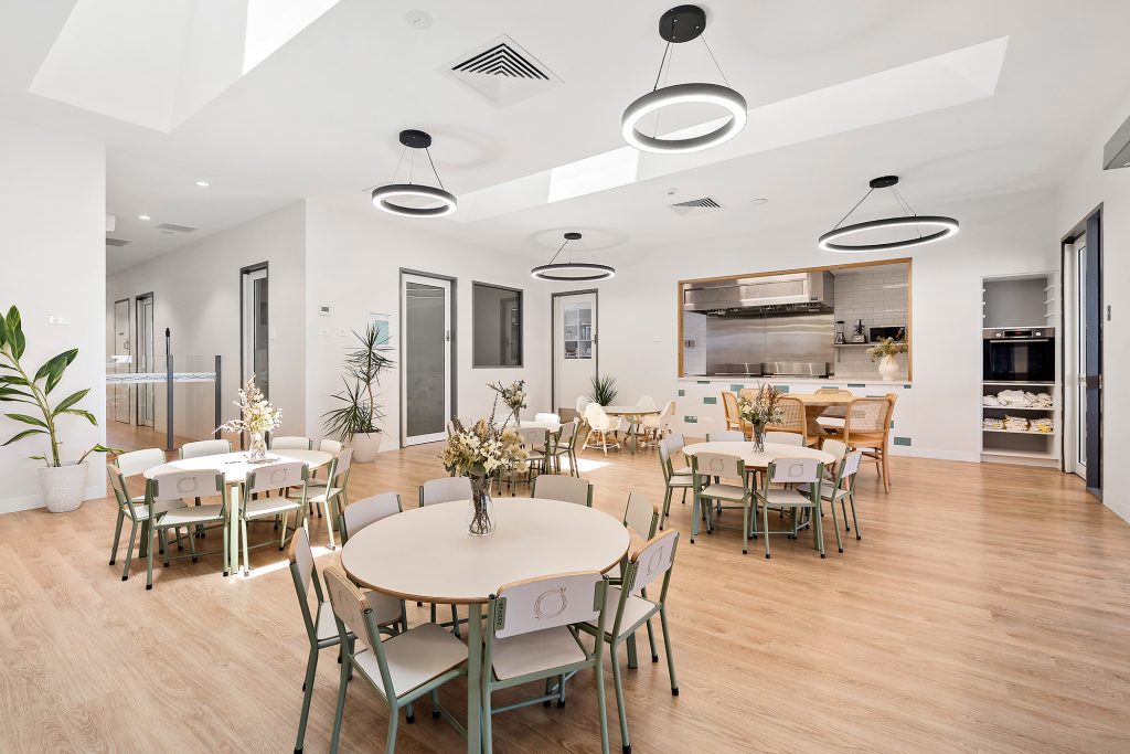 Dining area view at Nido Piara Waters child care centre