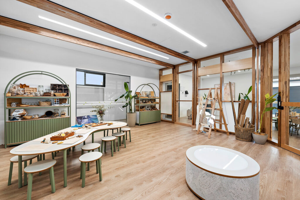 A Beautiful living room space at Nido Alkimos childcare centre