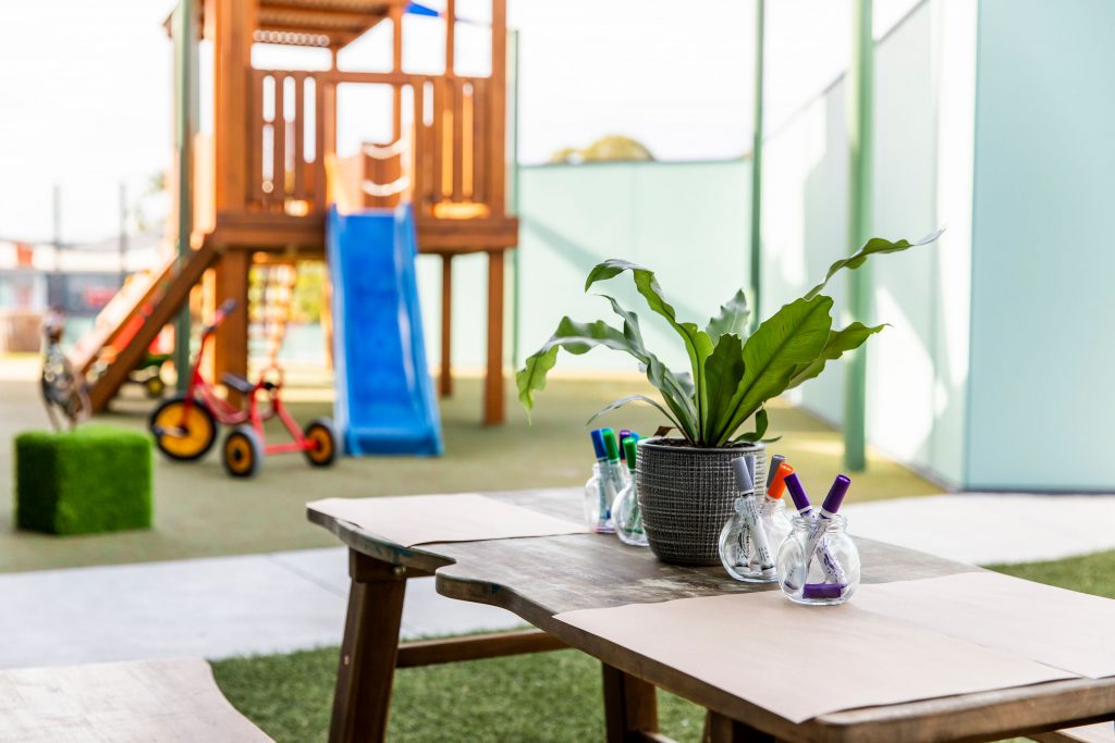 children playing area of nido child care centre in seven hills