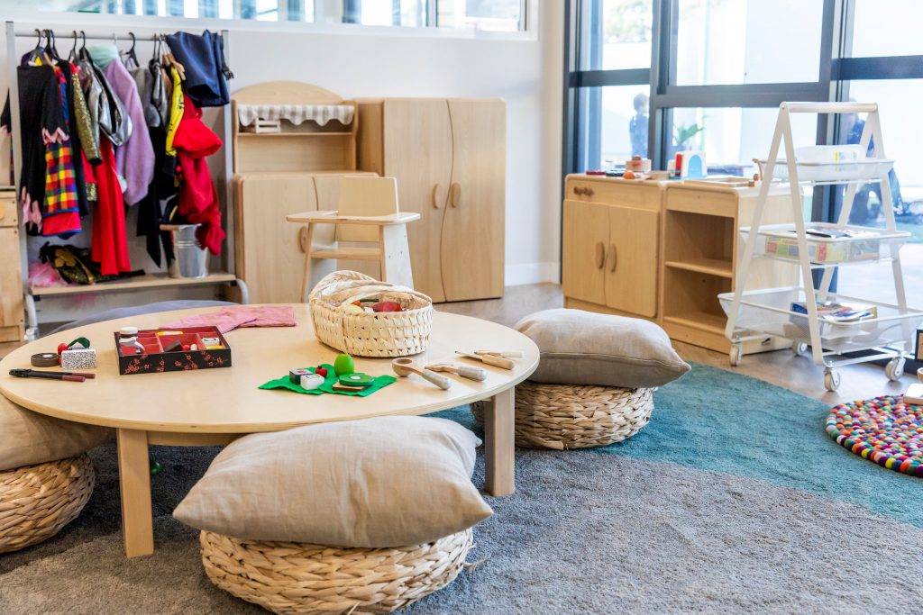 children playing area of nido child care centre in seven hills
