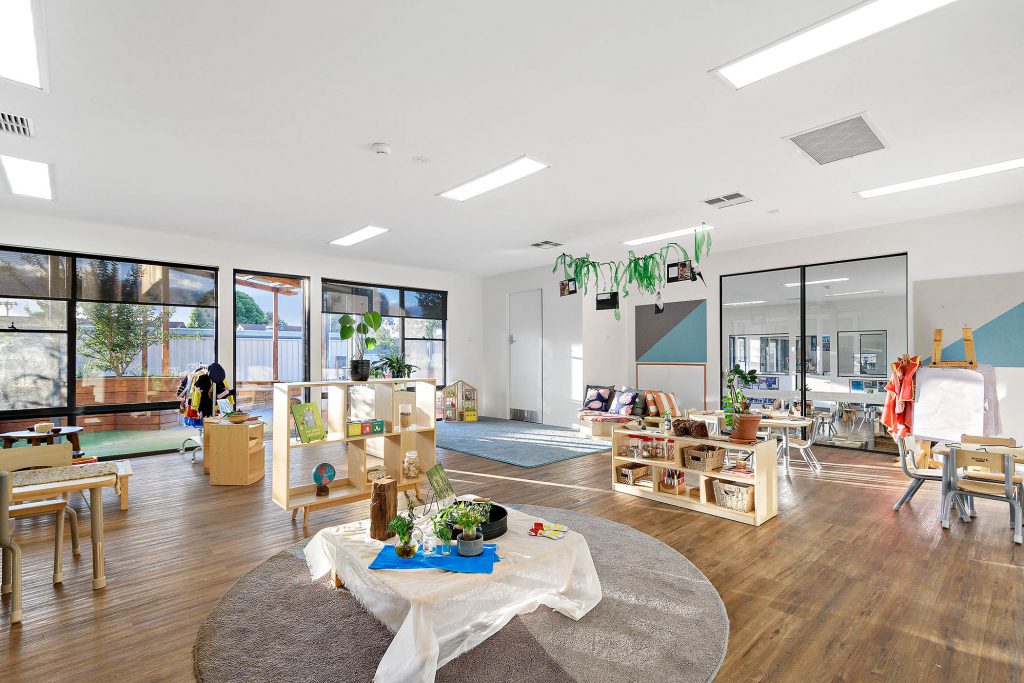 beautiful interior of nido child care centre at kensington park