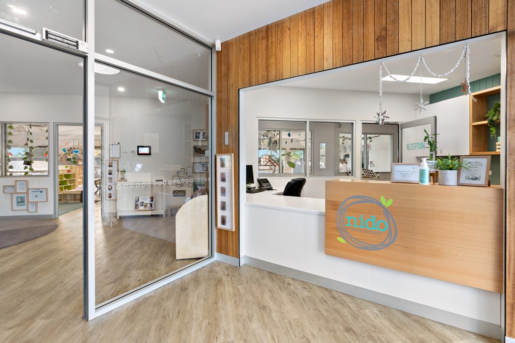 reception area image of nido child care centre at blakeview