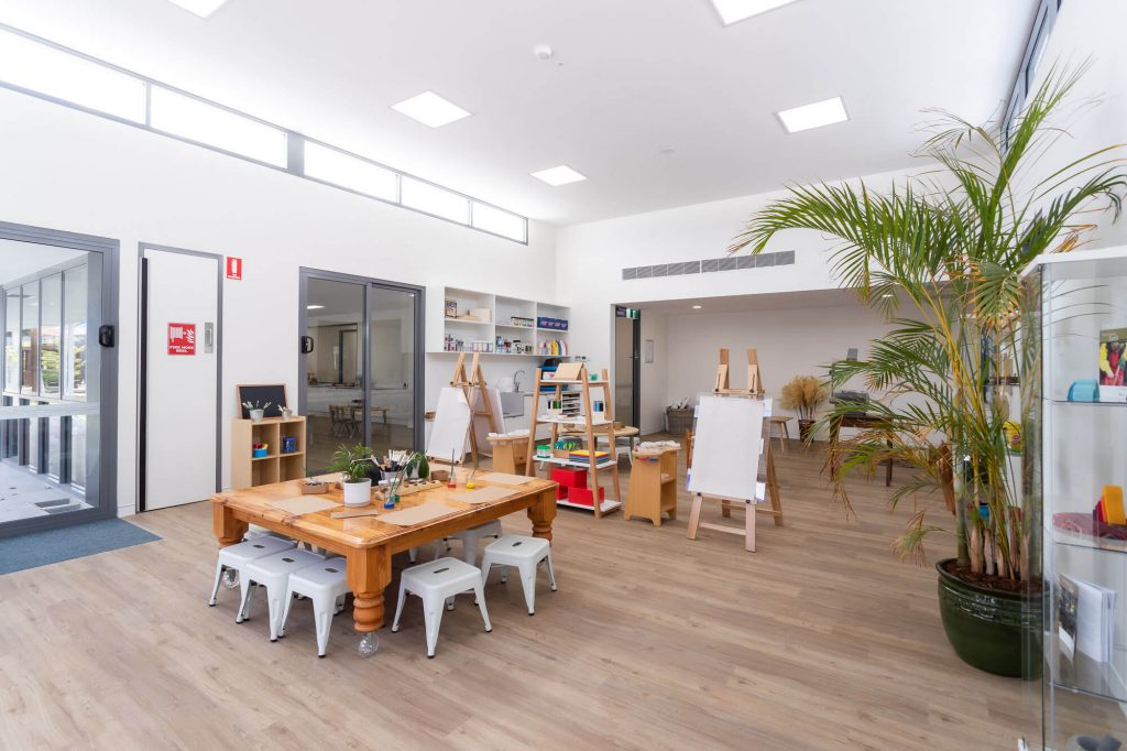 inside the nido child care centre at Bassendean