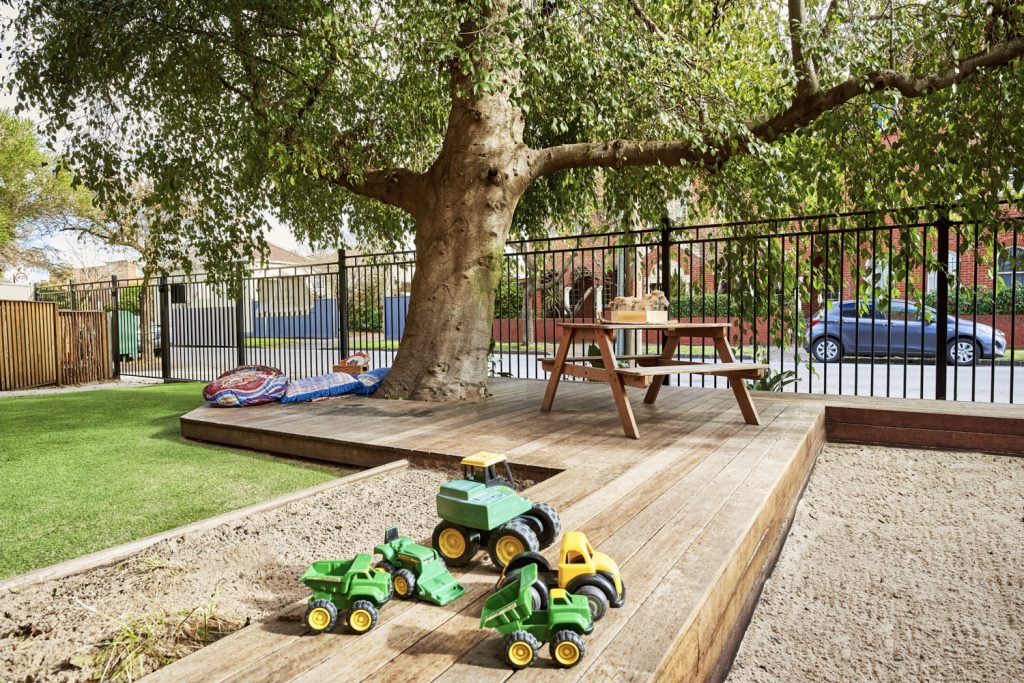 beautiful outside open view from nido child care centre in prahran