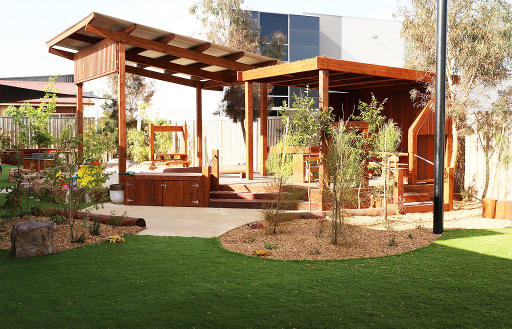 beautiful entrance view of nido child care centre at grovedale