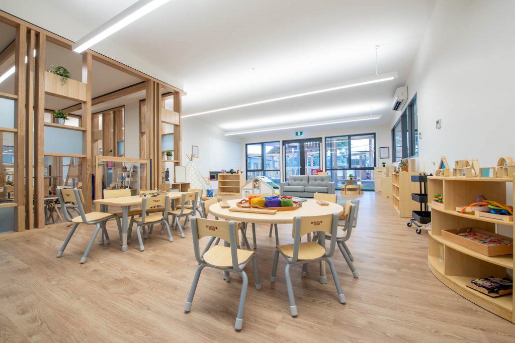 seating space view of nido child care centre at airport west