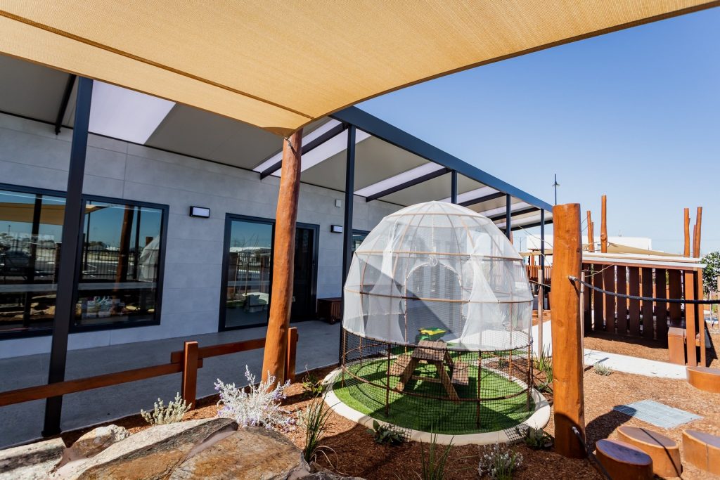 outside view of nido child care centre in treeby