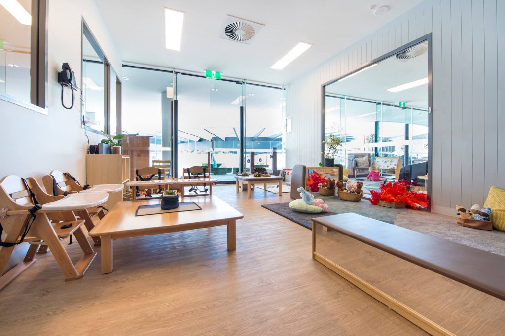 children playing area of nido child care centre in perth (QV1)