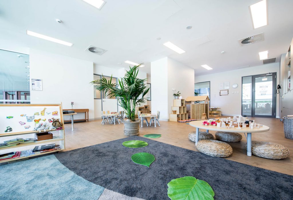 children playing area of nido child care centre in perth (QV1)