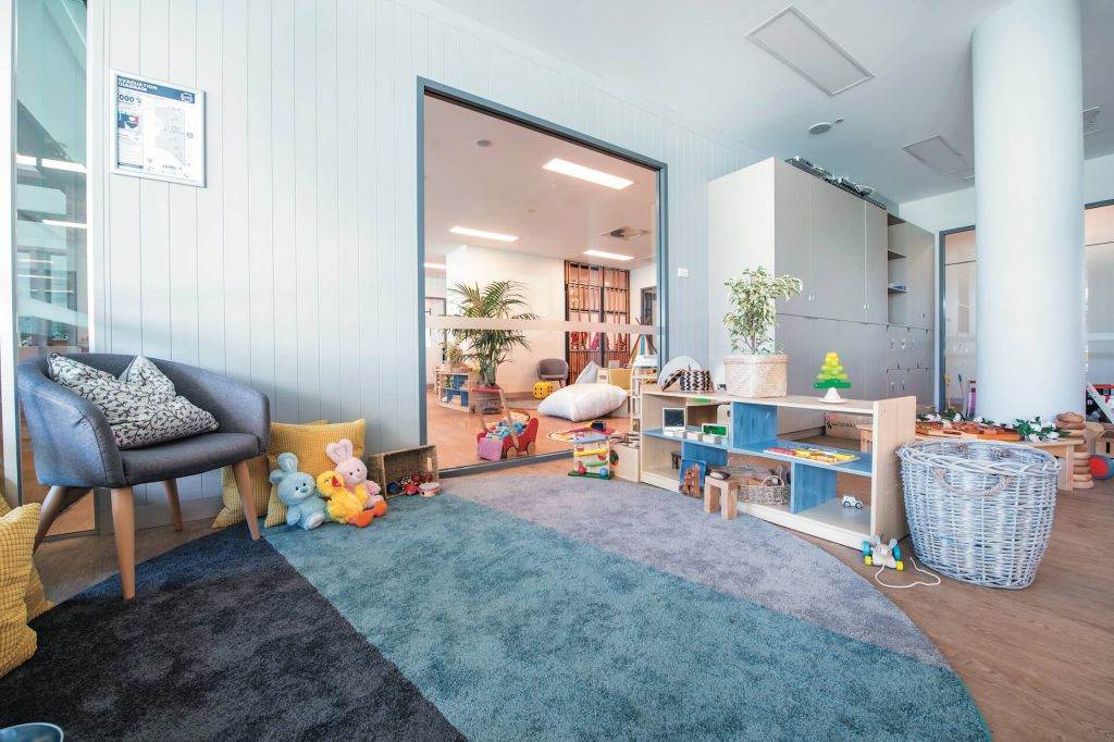 children playing area of nido child care centre in perth (QV1)
