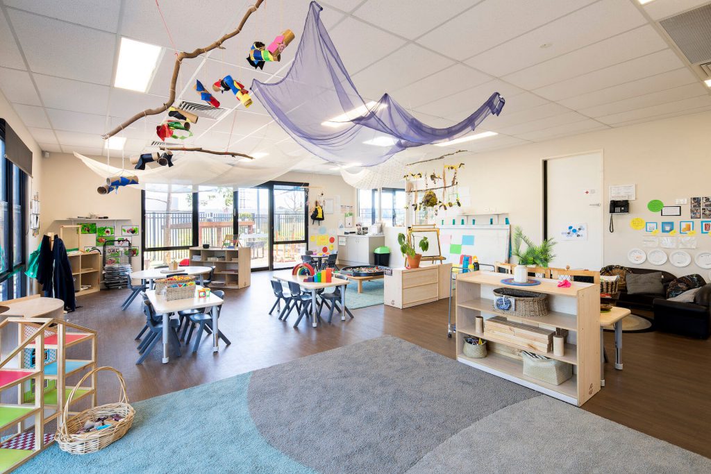interior view of nido child care centre at gregory hills