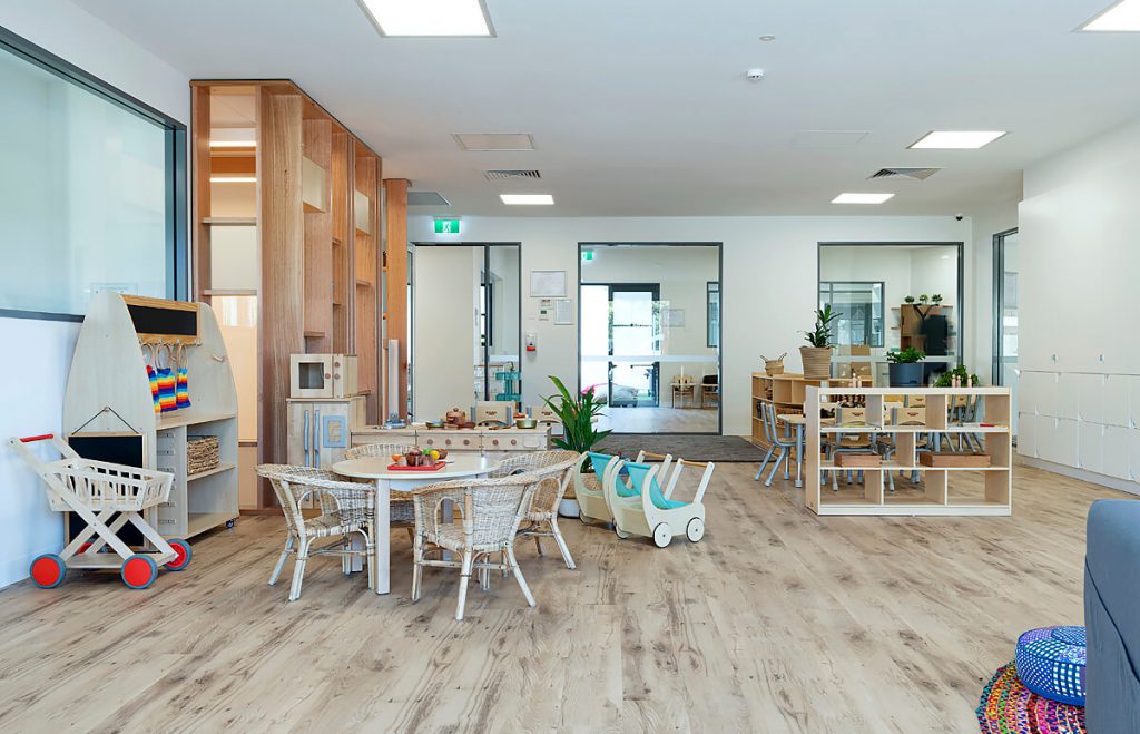 sitting area of nido child care centre at Aveley