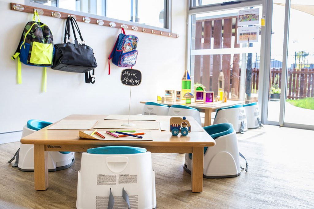 sitting area for kids in nido child care centre at banksia grove