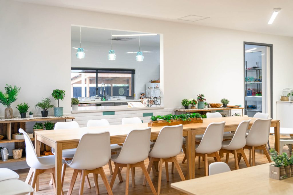 Eating area view of nido child care centre at belair