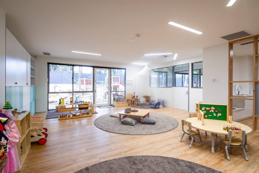children playing area view of nido child care centre at belair