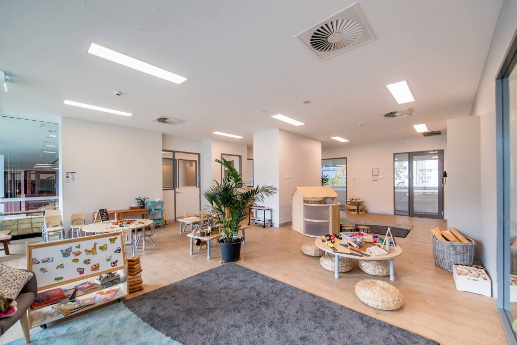 children playing area of nido child care centre in perth (QV1)