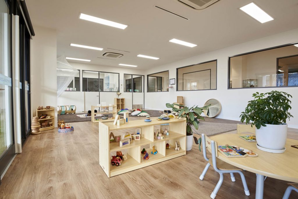 playing area inside view of nido child care centre at ascot vale