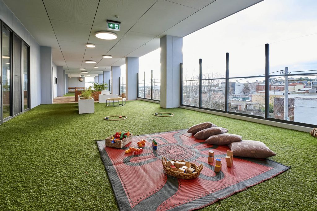 interior view of nido child care centre at ascot vale