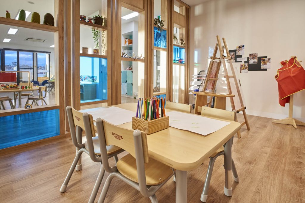 seating view of nido early school at ascot vale with chairs and tables