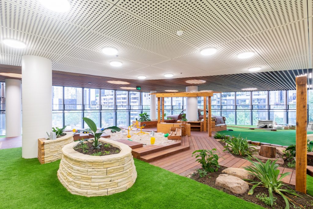 beautiful kids play area of nido child care centre at melbourne Square