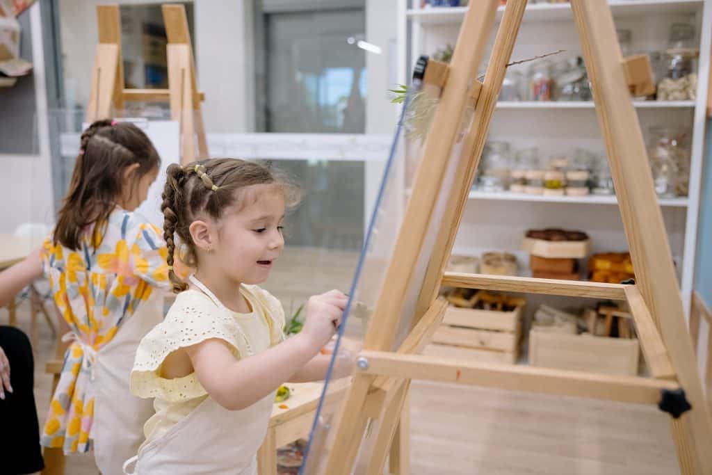 Art activities at thr Nido Riverton atelier childcare centre