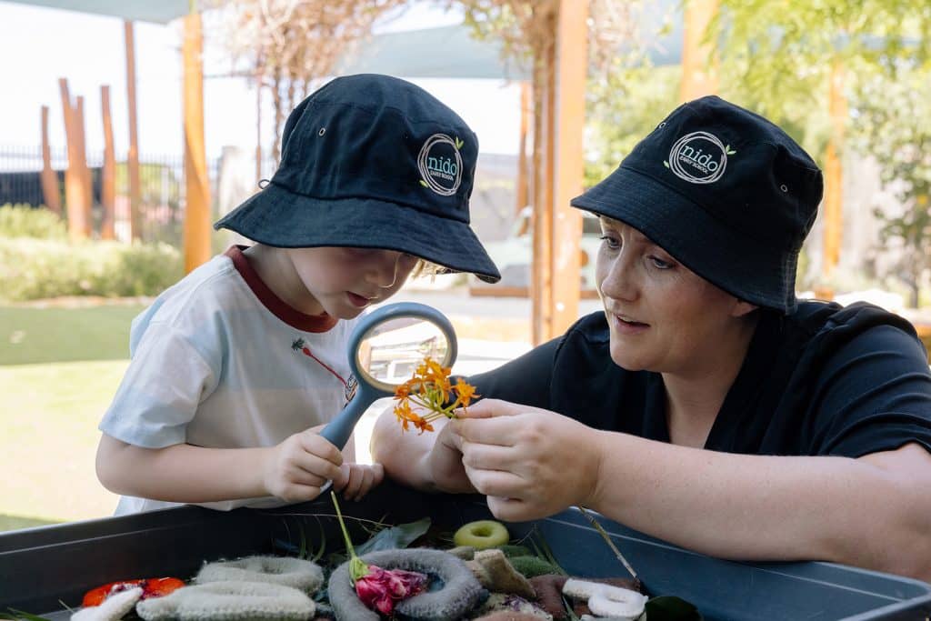 Outdoor exploration at Nido Riverton daycare centre