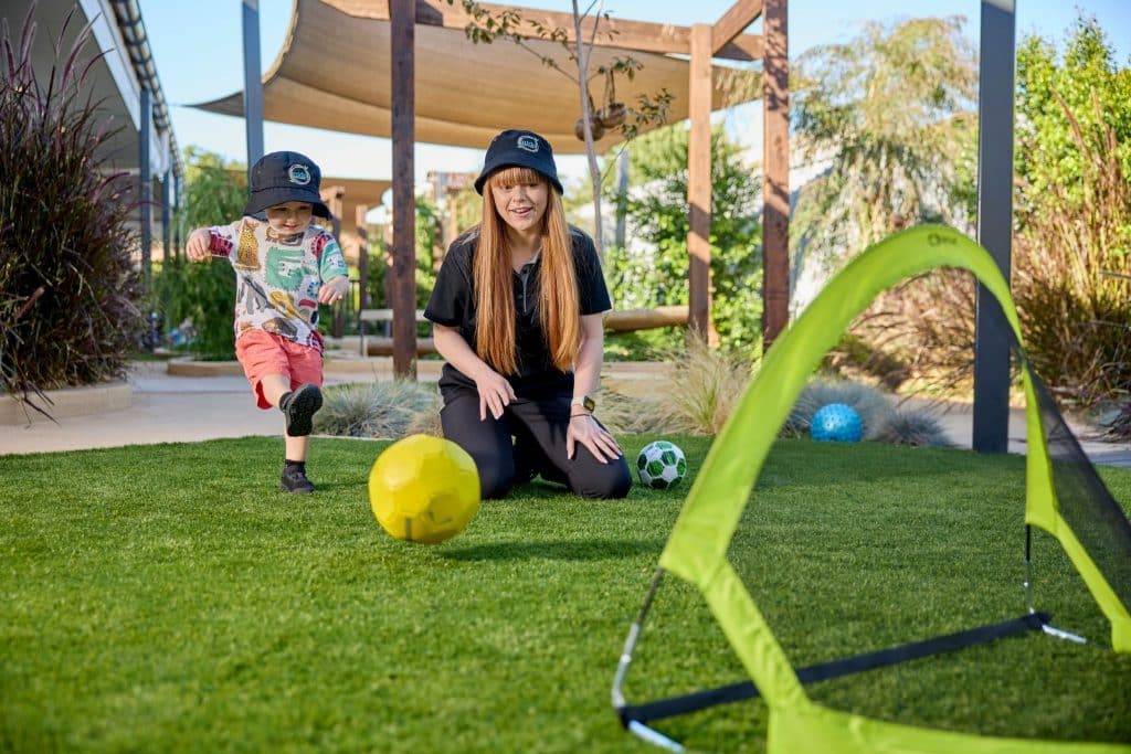 Outdoor play at Nido Cumberland Park early learning school
