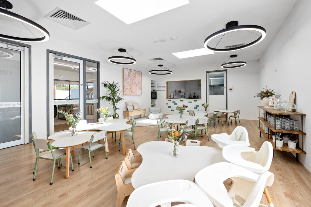 Indoor sitting space at Nido Thornlie childcare centre