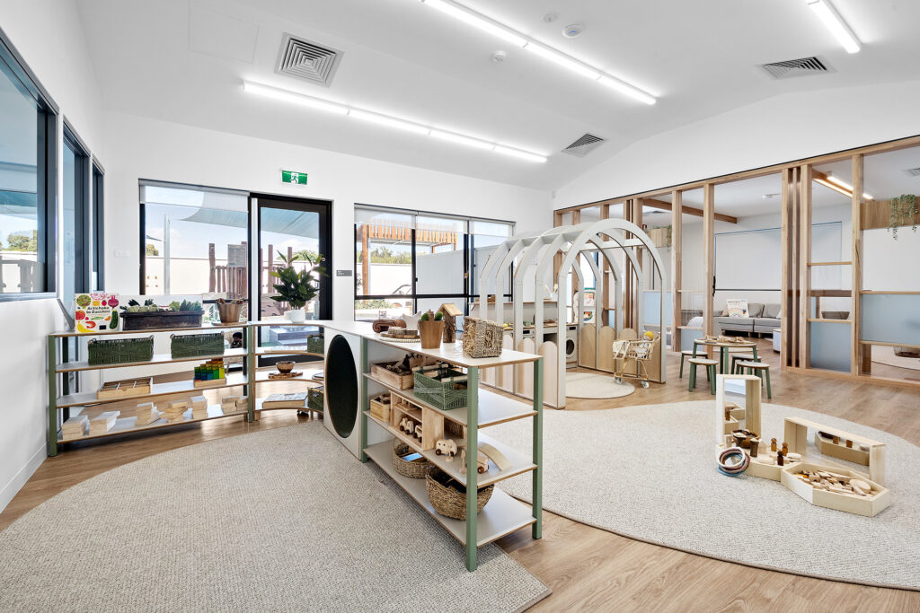 Indoor playing space at Nido Thornlie childcare centre
