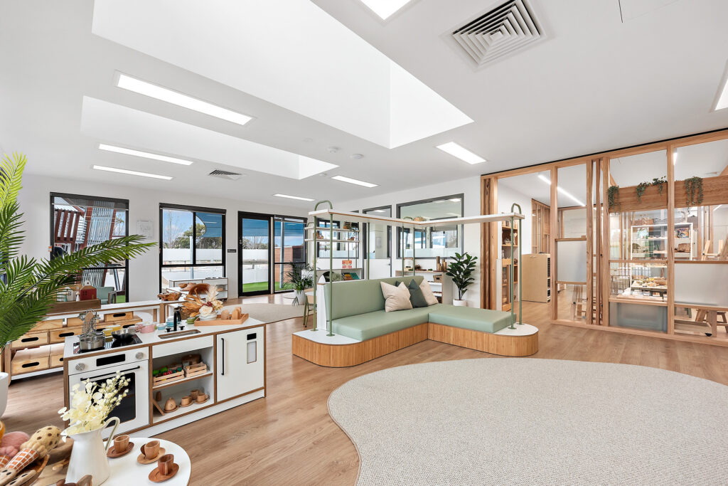 A Beautiful kitchen space of Nido Treeby South childcare center
