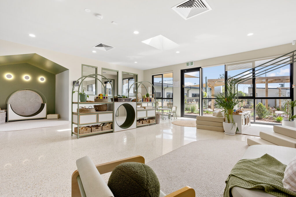 A elegant living room space at Nido childcare centre