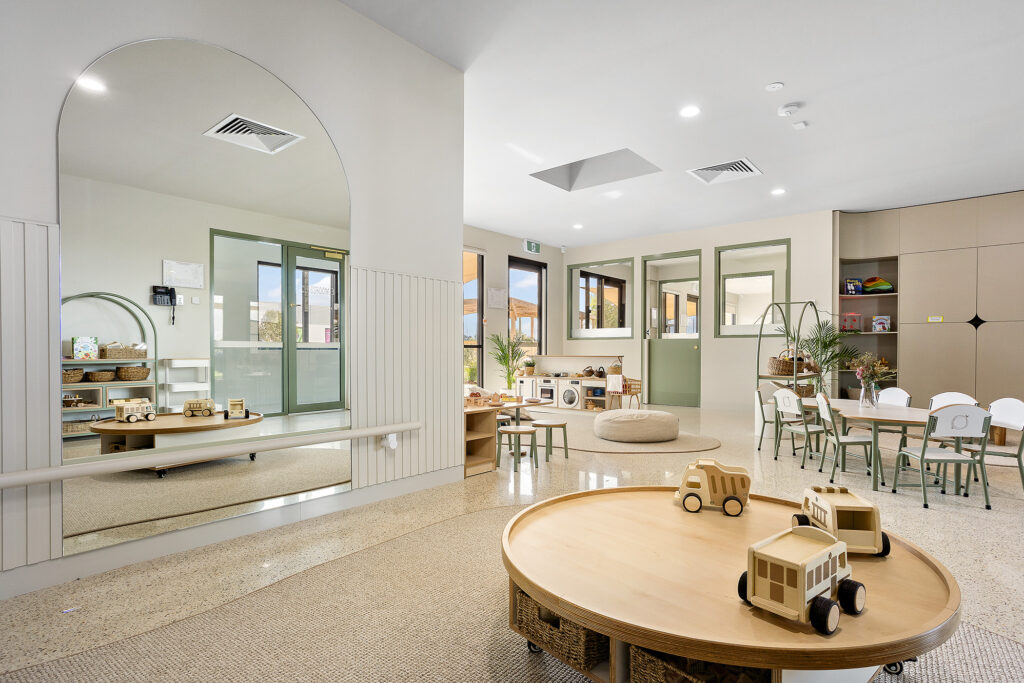 A indoor playing space at Nido Butler childcare centre