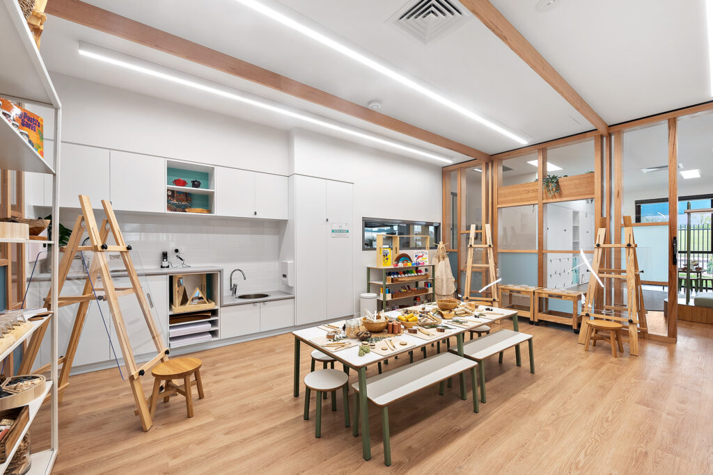 Dining room space of Nido Treeby South childcare centre