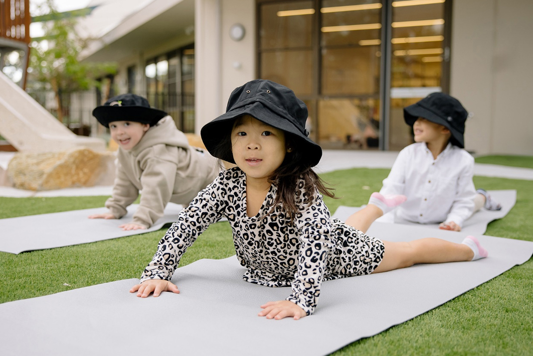 Celebrating International Day of Yoga at Nido Early School Celebrating International Day of Yoga at Nido Early School